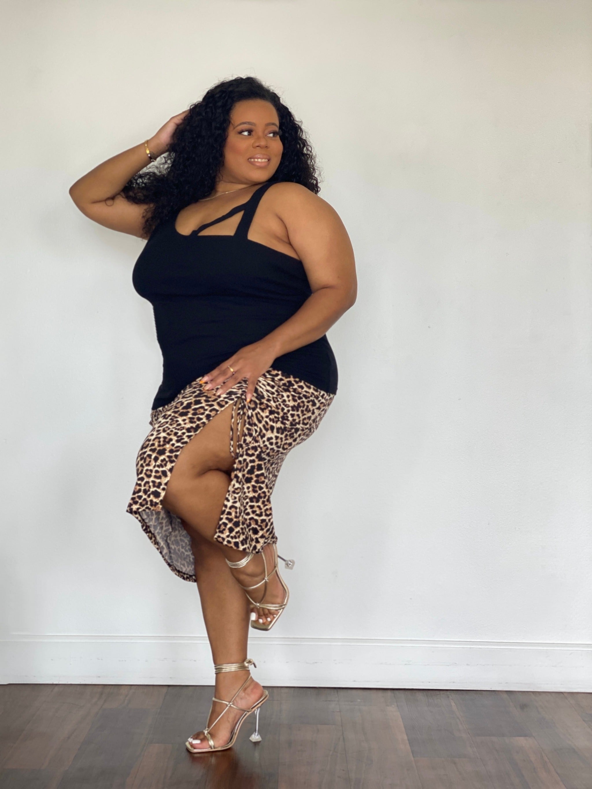 Cheetah print online skirt 3x